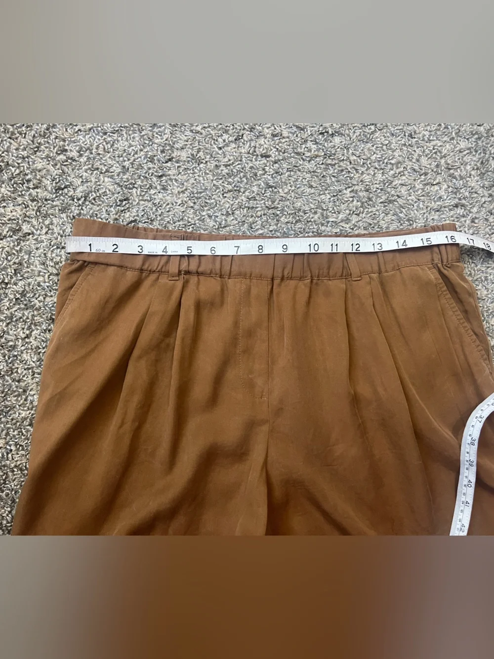Ann Taylor Loft relaxed fit festival ready cozy shorts medium brown